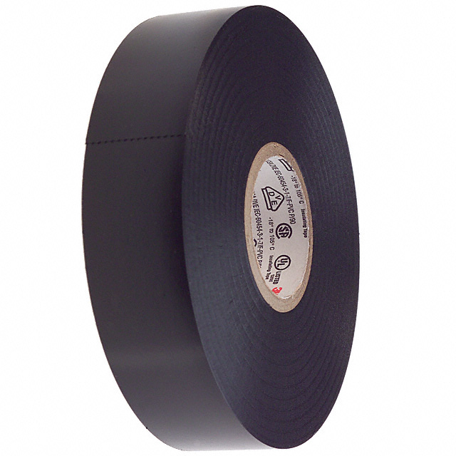 Electrical Tape Rubber Adhesive Black 0.75 (19.05mm) 3/4 X 66' (20.1m) 22 yds